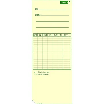 013700 Time Card
