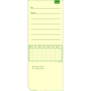 013701 Time Card