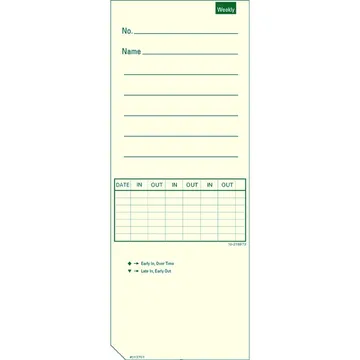 013701 Time Card, photo 2