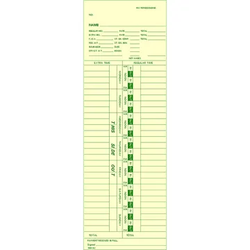 100182 Time Card