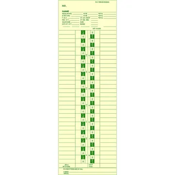 100382 Time Card
