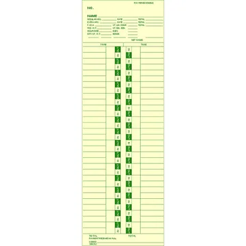 100392 Time Card