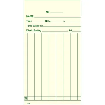 1313 Weekly Time Card