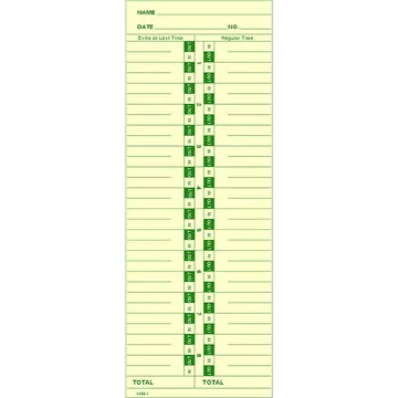 1454-1 Time Card