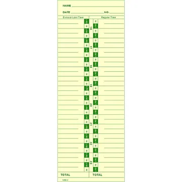 1454-2 Time Card