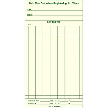 1488 Bi-Weekly Time Card