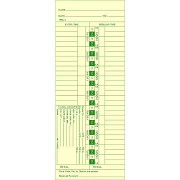 1900L-2 Time Card