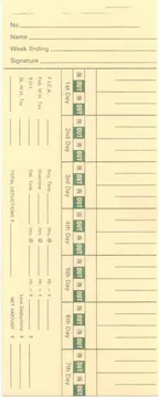 1900L-2C (irregular) Time Card