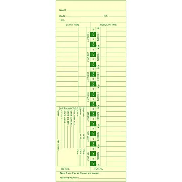 1900L Time Card
