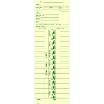 1900W Time Card