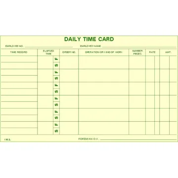 1902L Daily Time Cards