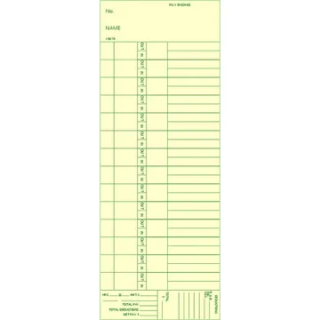 1907R Time Card