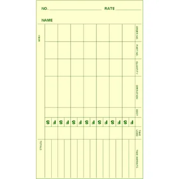 1909R Daily Time Cards