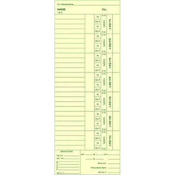 1911L Time Card