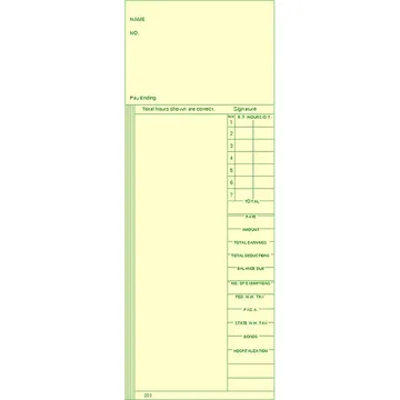 222 Time Card