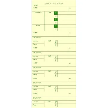 2246NP Job Tracking Time Cards