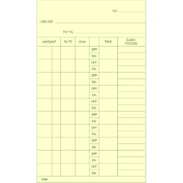 25640 Job Cost Time Cards