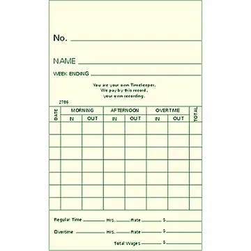 2786 Time Card