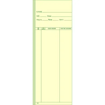291 Time Card
