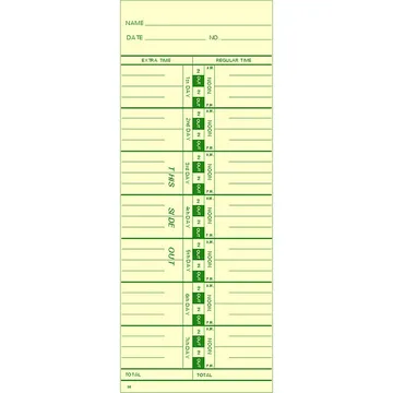 30 Time Card