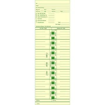 3210-2 Time Card
