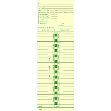 3220-2 Time Card