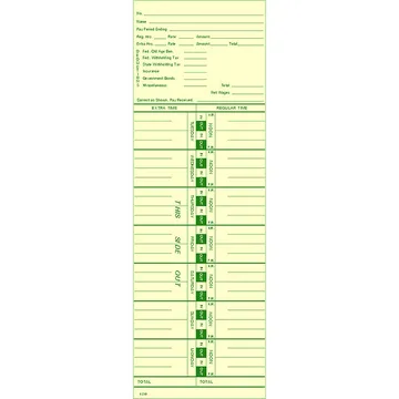 3230 Time Card