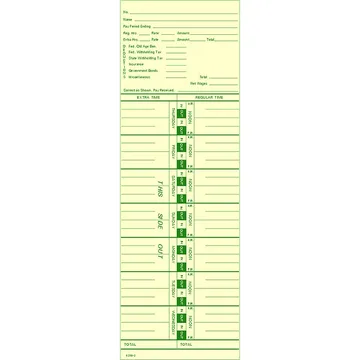 3250-2 Time Card