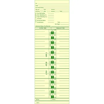 3260-2 Time Card
