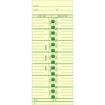 34 Time Card