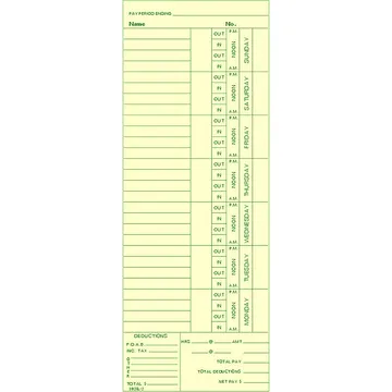 3826L-2 Time Card