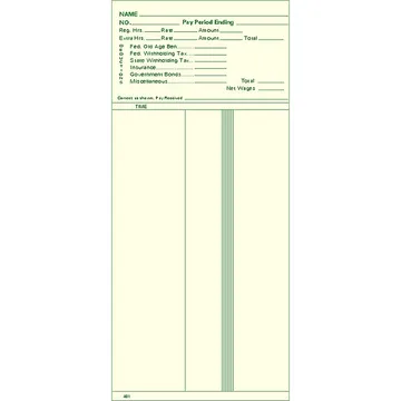 401 Weekly Time Cards