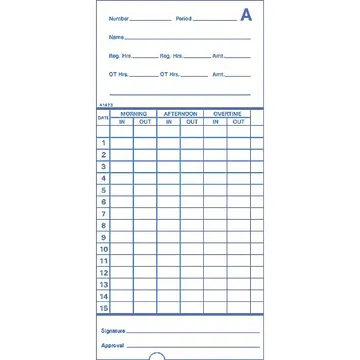 41473 Time Card