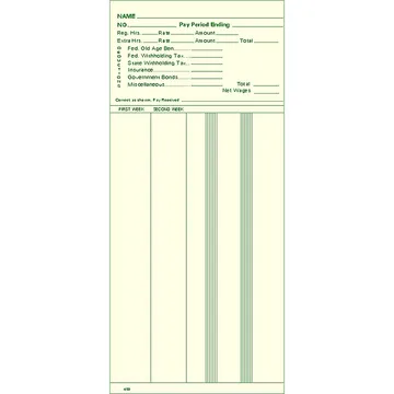 450-2 Bi-Weekly Time Cards