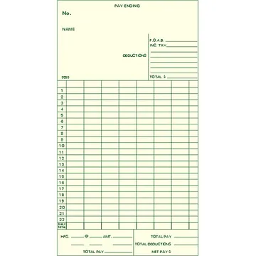 5505 Weekly Time Card
