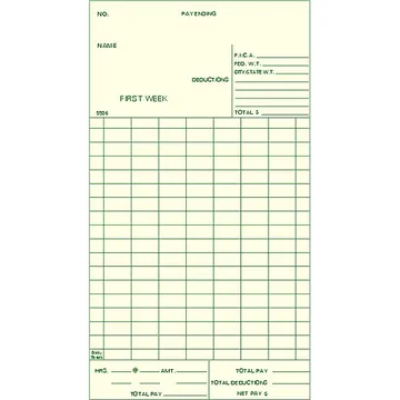 5506 Bi-Weekly Time Card