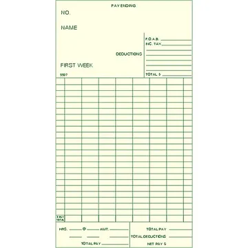 5507 Bi-Weekly Time Card