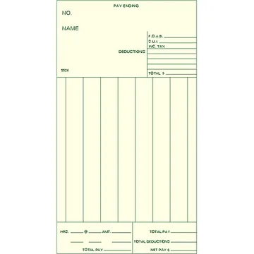 5526 Weekly Time Card