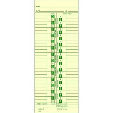 5794E Time Card