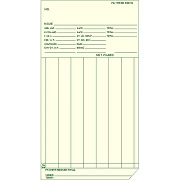 700091 Weekly Time Card