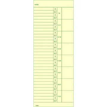 78380 Time Card
