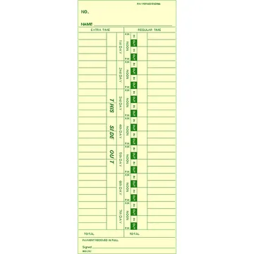 800292 Time Card