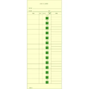 800612 Job Cost Time Cards