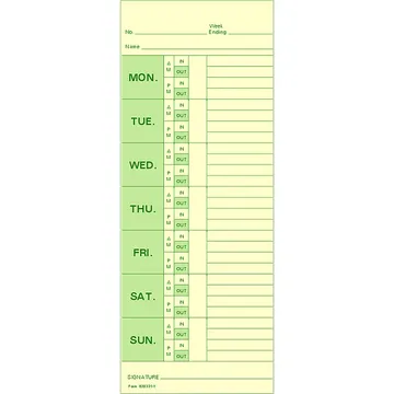 830331-1 Time Card