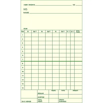 85240 Bi-Weekly Time Cards