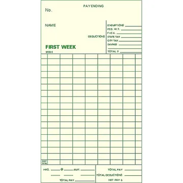95506 Bi-Weekly Time Card