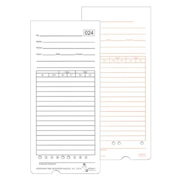 Acroprint ATR481 Time Cards for the ATR480 (pack of 50)