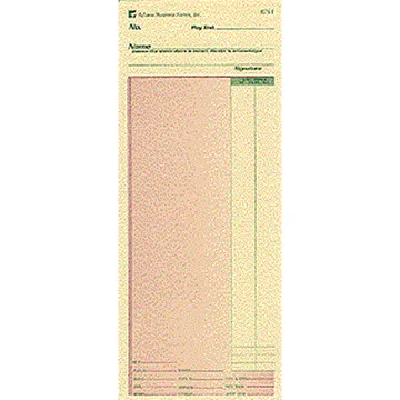 Adams 9761 Time Card, photo 1