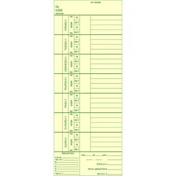 AMA5200 Time Card