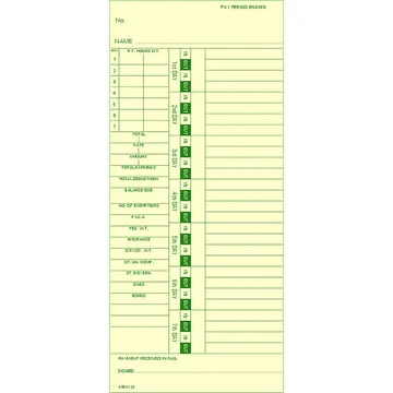 ATR1123-2 Time Card